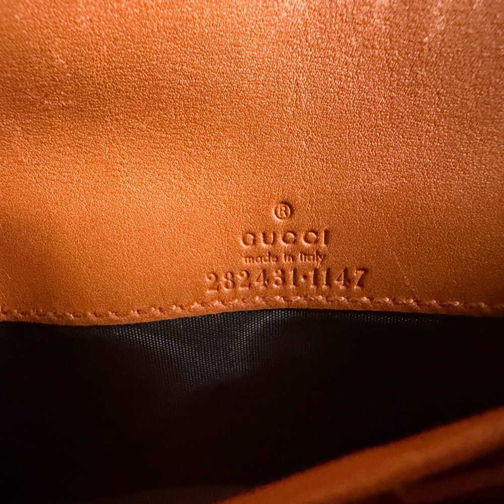 Gucci Brown Embossed Leather Continental Wallet with Double G Hardware. - Picture 7 of 8